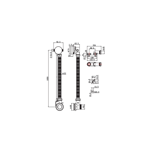 Regn Regn badoverloop met vulcombinatie, Geborsteld goud - 14002BB