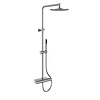 Regn thermostatische regendouche met planchet, Geborsteld nikkel - 15001BN