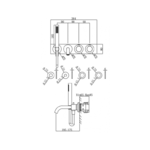 Regn Regn complete thermostatische badinbouwset, Mat Zwart - 15002MB