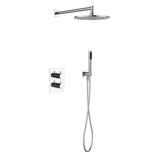 Regn complete thermostatische regendouche inbouwset rechthoek, Chroom - 15003CR Regn Regn complete thermostatische regendouche inbouwset rechthoek, Chroom - 15003CR