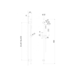 Regn glijstangset, Chroom - 15006CR Regn Regn glijstangset, Chroom - 15006CR