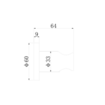 Regn wandhouder, Geborsteld goud - 15008BB Regn Regn wandhouder, Geborsteld goud - 15008BB