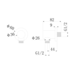 Regn wandaansluitbocht, Geborsteld nikkel - 15010BN Regn Regn wandaansluitbocht, Geborsteld nikkel - 15010BN