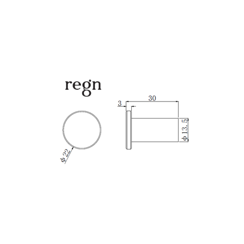 Regn Regn handdoekhaak klein, Chroom - 17005CR