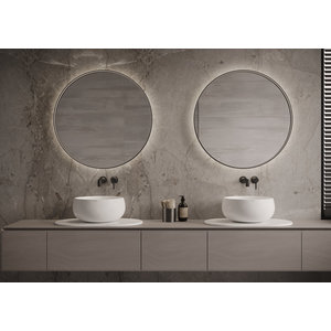 Martens Design spiegel rond met verlichting en verwarming | Tyrus | 60 cm | Brushed Goud