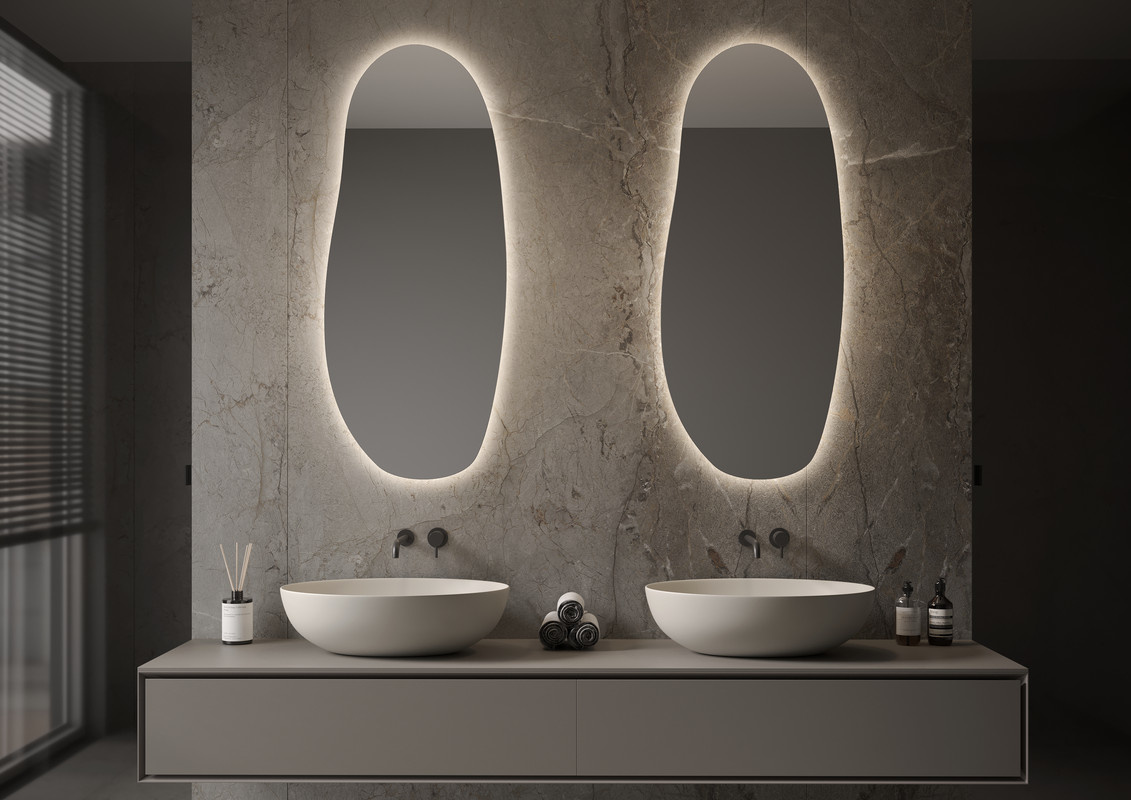 Martens Design Spiegel Ovaal 50x100 cm met Verlichting en Verwarming