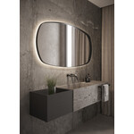 Martens Design Martens Design spiegel ovaal/rechthoek met verlichting en verwarming Lissabon 140x80 cm