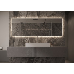 Martens Design spiegel rechthoek met verlichting en verwarming | Dublin | 80x70 cm