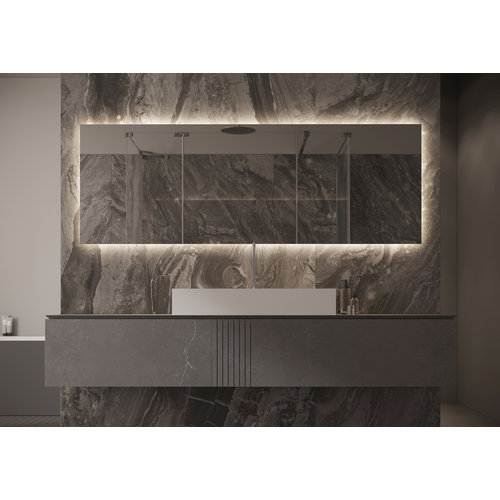 Martens Design Martens Design spiegel rechthoek met verlichting en verwarming | Dublin | 120x70 cm
