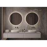 Martens Design Martens Design spiegel rond met verlichting en verwarming Miami Zwart 80 cm