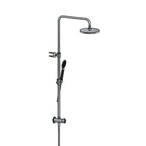 HotBath Cobber M438 regendoucheset hoofddouche 30 cm en doucheslang 150 cm met handdouche Model 5 M438BK5