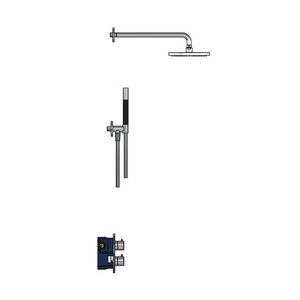 HotBath Hotbath Get together Regendoucheset IBS20 | Geborsteld nikkel | 3 Standen Handdouche | 30cm Hoofddouche | Wandarm 35cm | Handdouche met wandhouder Hotbath Get together Regendoucheset IBS20 | Geborsteld nikkel | 3 Standen Handdouche | 30cm Hoofddouche | Wandarm 35cm | Handdouche met wandhouder