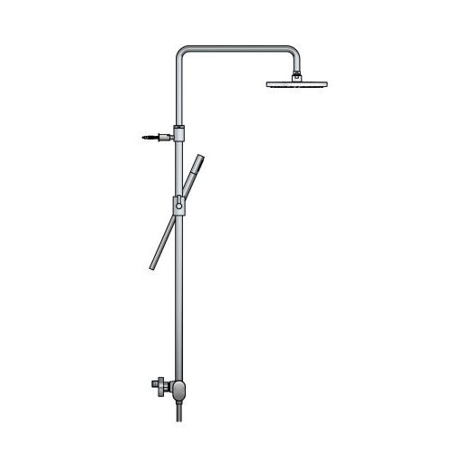 HotBath HotBath Cobber X SDSX9 | Geborsteld nikkel | 3 Standen handdouche | 30cm Hoofddouche