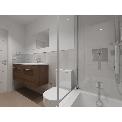 Porcelanosa Brunei Blanco Wandtegel - 33x100 cm Porcelanosa Porcelanosa Brunei Blanco Wandtegel - 33x100 cm