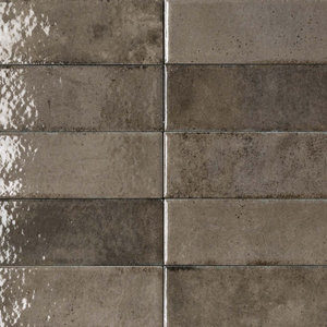 Sartoria Materici visone glossy wandtegel 6x25cm