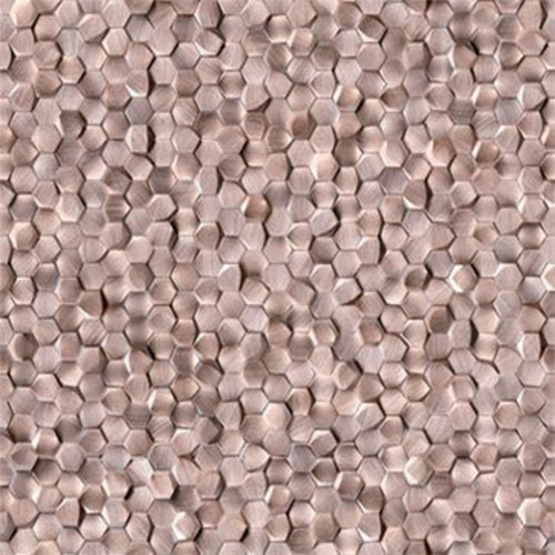 L'antic Colonial Gravity aluminium 3d hexagon rosé gold 30.1 x 30.7 cm L'Antic Colonial L'antic Colonial Gravity aluminium 3d hexagon rosé gold 30.1 x 30.7 cm