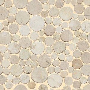 L'antic Colonial Round stone blanco mosaico 31.5 x 31.5 cm