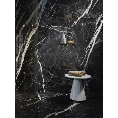 XTone XTone Marquina black polished 150 x 300 cm