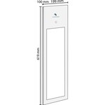 Sunshower Sunshower Pure White infrarood inbouwapparaat 19.9x61.9x10cm half body 1250watt wit/aluminium