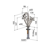 HotBath HotBath Chap bidetmengkraan C018 Chroom