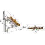 HotBath HotBath Chap thermostaat inbouw met 2 stopkranen C062 Geborsteld nikkel