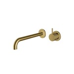 HotBath Cobber X afbouwdeel voor inbouw wastafelmengkraan met uitloop 25 cm Geborsteld Messing PVD CX005EXT25BBP HotBath HotBath Cobber X afbouwdeel voor inbouw wastafelmengkraan met uitloop 25 cm Geborsteld Messing PVD CX005EXT25BBP