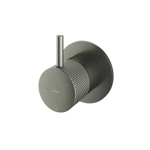 HotBath Cobber X losse ronde greep voor inbouw 2-weg omstel CX011EXT Geborsteld nikkel