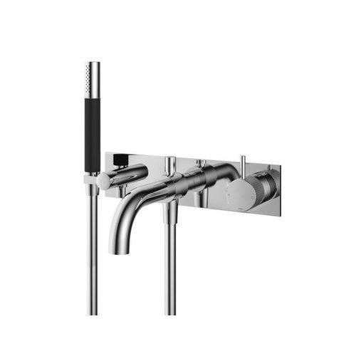 HotBath Cobber X afbouwdeel voor inbouw badmengkraan met staafhanddouche en doucheslang CX026EXT Chroom HotBath HotBath Cobber X afbouwdeel voor inbouw badmengkraan met staafhanddouche en doucheslang CX026EXT Chroom