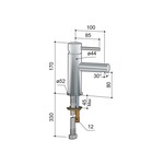 HotBath HotBath Buddy wastafelmengkraan 003 S Chroom