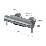 HotBath HotBath Buddy/Buddy thermostatische badmengkraan met cascade uitloop verouderd ijzer