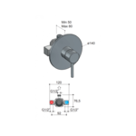 HotBath HotBath Buddy Inbouw Douchemengkraan Chroom B031CR