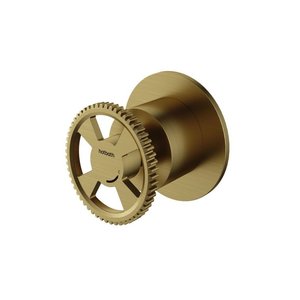 HotBath HotBath Cobber @work losse ronde greep voor inbouw stopkraan warm Geborsteld Messing PVD CW010HEXTBBP HotBath Cobber @work losse ronde greep voor inbouw stopkraan warm Geborsteld Messing PVD CW010HEXTBBP