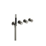 HotBath Cobber @work afbouwdeel voor inbouw bad/douchethermostaat zonder uitloop met 2 stopkranen en staafhanddouche Geborsteld Messing PVD CW7071EXTGN HotBath HotBath Cobber @work afbouwdeel voor inbouw bad/douchethermostaat zonder uitloop met 2 stopkranen en staafhanddouche Geborsteld Messing PVD CW7071EXTGN