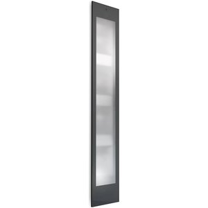 Sunshower Deluxe Black UV- en infrarood inbouwapparaat 32x187x16cm full body 2000watt zwart/aluminium