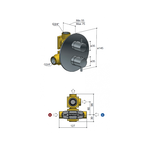 HotBath HotBath Laddy inbouwthermostaat 2-weg stopkraan rond Chroom L009RCR