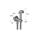 HotBath Mate KHDS2 knijphanddoucheset met doucheslang 150cm en houder en stopkraan Chroom HotBath HotBath Mate KHDS2 knijphanddoucheset met doucheslang 150cm en houder en stopkraan Chroom