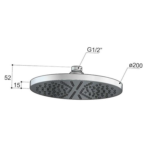 HotBath HotBath Mate hoofddouche 20cm rond Chroom