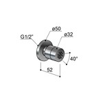 HotBath HotBath Mate opbouw bodyjet rond Chroom