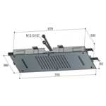 HotBath HotBath Mate inbouwhoofddouche rechthoek 38x70cm met cascade Chroom