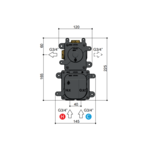 HotBath Mate High Flow inbouwdeel met 1 stopkraan MHF001 HotBath HotBath Mate High Flow inbouwdeel met 1 stopkraan MHF001