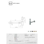 JEE-O Wastafel sifon kort - 001-0123 | Mat zwart JEE-O JEE-O Wastafel sifon kort - 001-0123 | Mat zwart