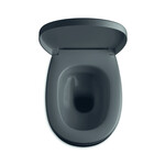 JEE-O JEE-O toilet randloos met soft close en quick release zitting Mat zwart - 007-1003