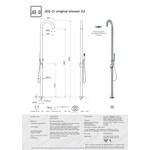 JEE-O Orginal 02 Vrijstaande douche met éénngreepsmengkraan en handdouche 100-6210 | Met handdouche JEE-O JEE-O Orginal 02 Vrijstaande douche met éénngreepsmengkraan en handdouche 100-6210 | Met handdouche