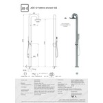 JEE-O Fatline Vrijstaande douche met éénngreepsmengkraan en handdouche - 200-6210 | Met handdouche JEE-O JEE-O Fatline Vrijstaande douche met éénngreepsmengkraan en handdouche - 200-6210 | Met handdouche