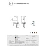 JEE-O Slimline Fonteinkraan Koudwater 800-1715 | Mat Goud JEE-O JEE-O Slimline Fonteinkraan Koudwater 800-1715 | Mat Goud