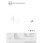 JEE-O Slimline Wand Uitloop 9cm 800-3935 | Mat Goud | 9cm JEE-O JEE-O Slimline Wand Uitloop 9cm 800-3935 | Mat Goud | 9cm