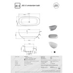 JEE-O Slimline Amsterdam Vrijstaand Bad SBM060-Zilver | Mat Zilver JEE-O JEE-O Slimline Amsterdam Vrijstaand Bad SBM060-Zilver | Mat Zilver