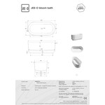 JEE-O Bloom Vrijstaand Bad SBM074-Dark Steel | Dark Steel JEE-O JEE-O Bloom Vrijstaand Bad SBM074-Dark Steel | Dark Steel