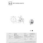 JEE-O Slimline Wand Bad/Douche Mengkraan Mixer 02 800-2200 | Geborsteld RVS JEE-O JEE-O Slimline Wand Bad/Douche Mengkraan Mixer 02 800-2200 | Geborsteld RVS