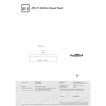 JEE-O JEE-O Slimline Douchekop 28.5 cm geborsteld rvs - 800-6130